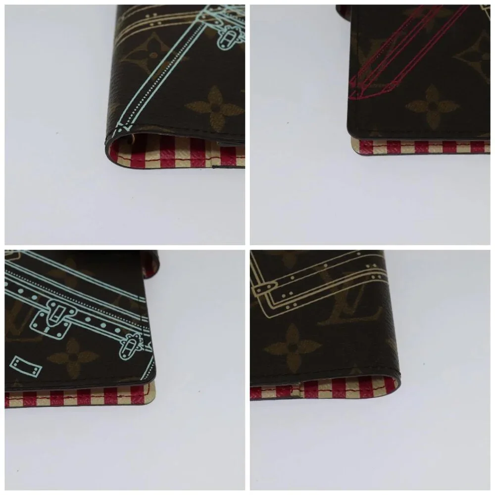 LOUIS VUITTON Monogram Trunk Agenda PM Day Planner Cover R20031 LV Auth 123439